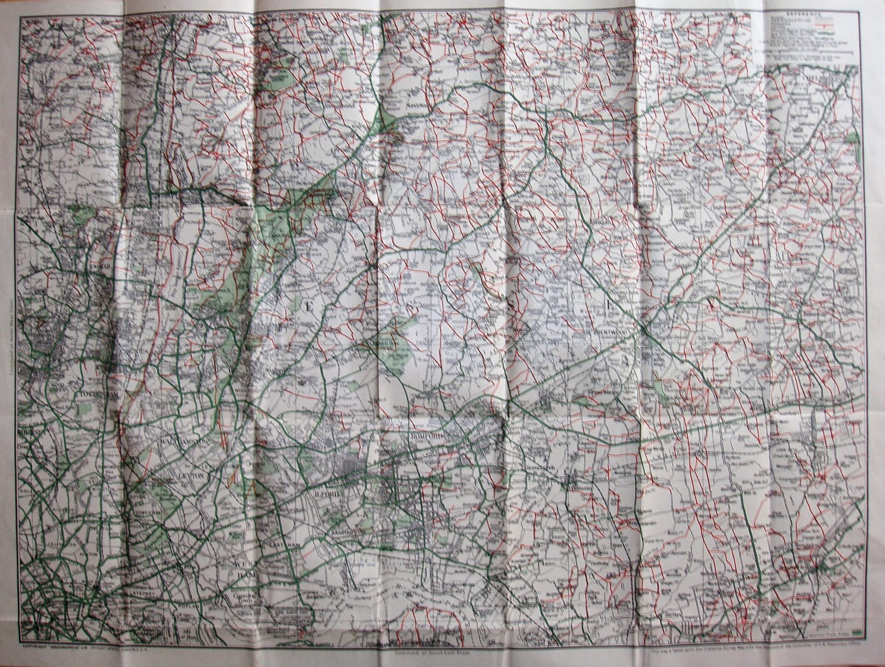 Geographia Ramblers Map, 1948